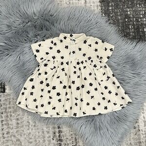 Rylee +‎ Cru Baby Girl Winter Flower Esme Dress In Wheat Cream Size 3-6month
